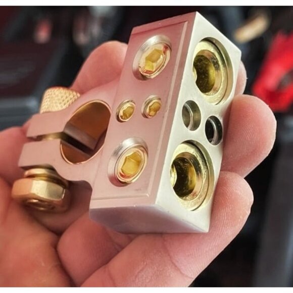 Battery Terminal Connectors, 0/2/4/6/8/10 AWG Battery Terminals, Heavy Duty - Picture 1 of 2